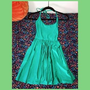 GREEN AMERICAN APPAREL SKATER DRESS